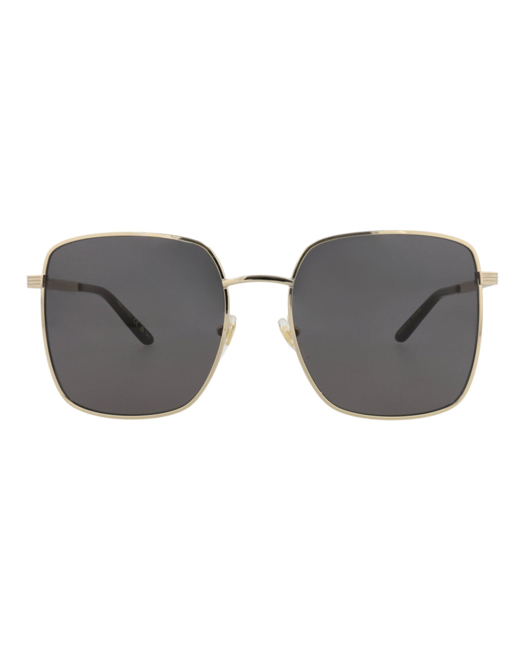 Gucci Womens Square/Rectangle Gold Gold Grey Fashion Designer Eyewear
