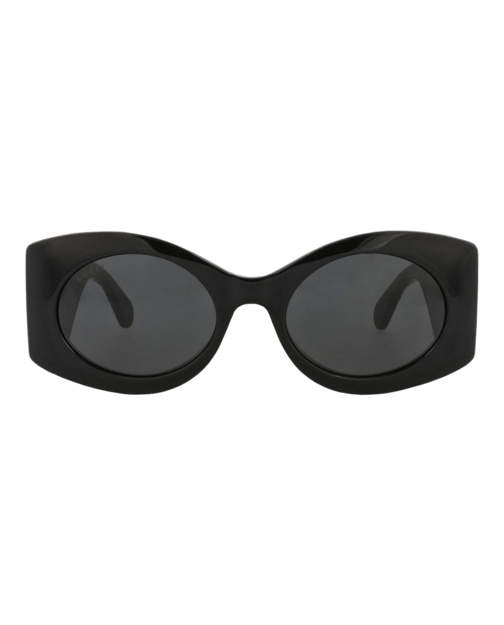 Gucci Womens Square/Rectangle Black Black Grey Fashion Designer Eyewear