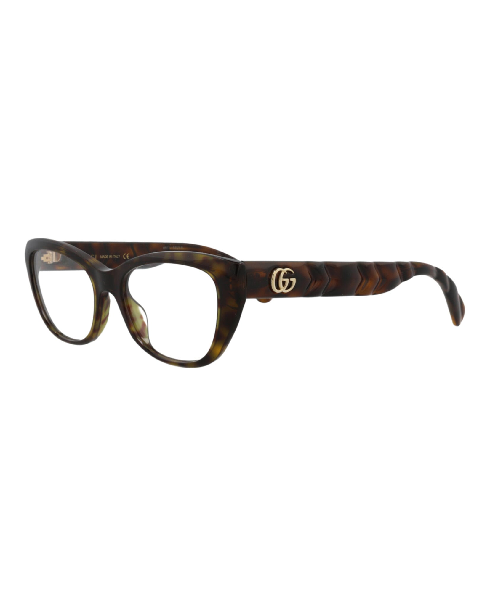 Gucci Womens Cat Eye Havana Havana Transparent Fashion Designer Eyewear