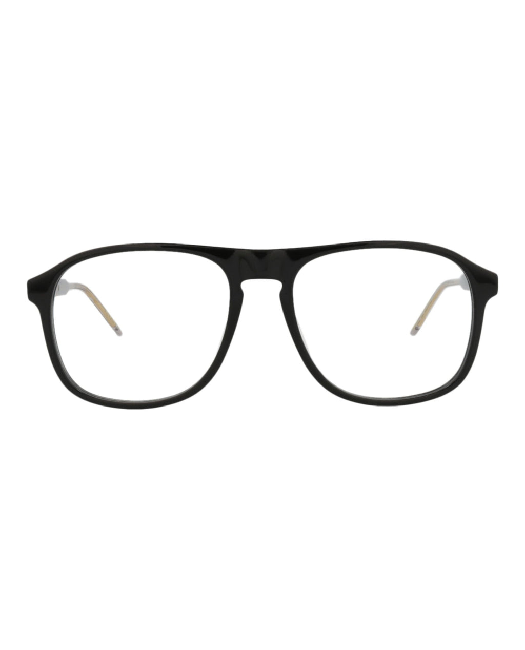 Gucci Mens Aviator Black Black Transparent Fashion Designer Eyewear