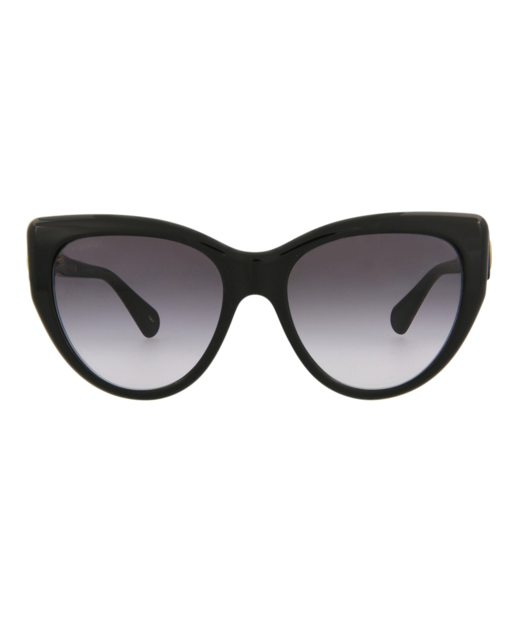 Gucci Womens Cat Eye Black Black Grey Fashion Designer Eyewear