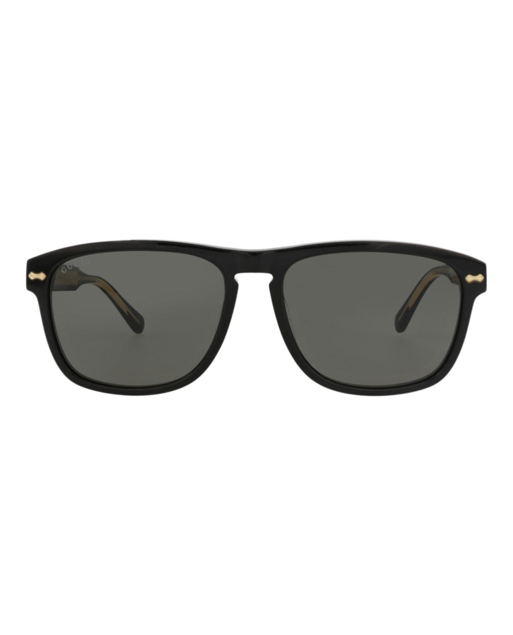 Gucci Mens Square/Rectangle Black Black Grey Fashion Designer Eyewear