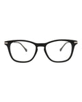 Gucci Mens Square/Rectangle Black Silver Transparent Fashion Designer Eyewear