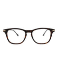 Gucci Mens Square/Rectangle Havana Gold Transparent Fashion Designer Eyewear