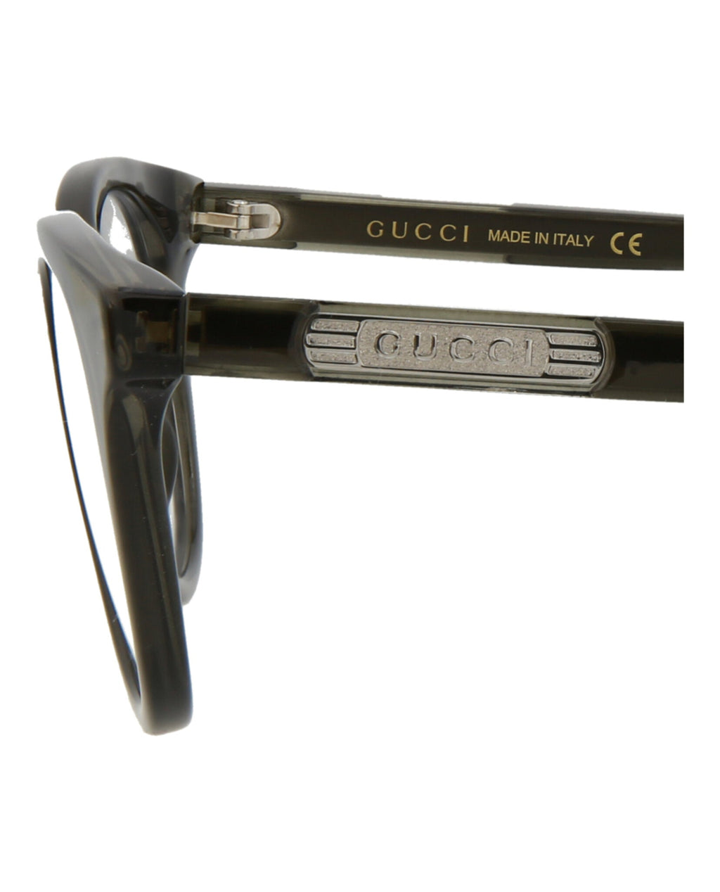 Gucci Mens Round/Oval Grey Grey Transparent Fashion Designer Eyewear