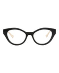 Gucci Womens Cat Eye Black White Transparent Fashion Designer Eyewear