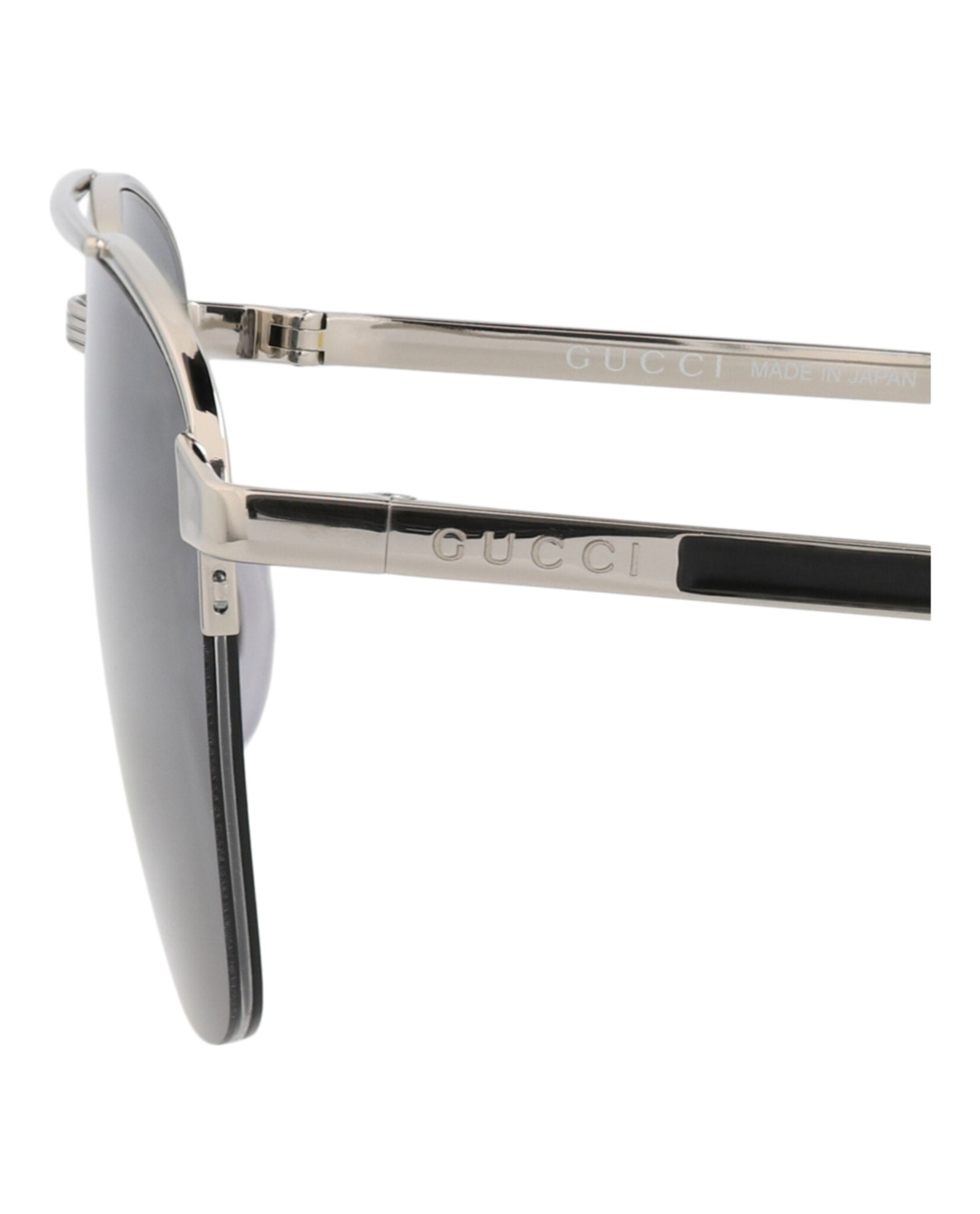 Gucci Mens Aviator Silver Silver Grey Fashion Designer Eyewear