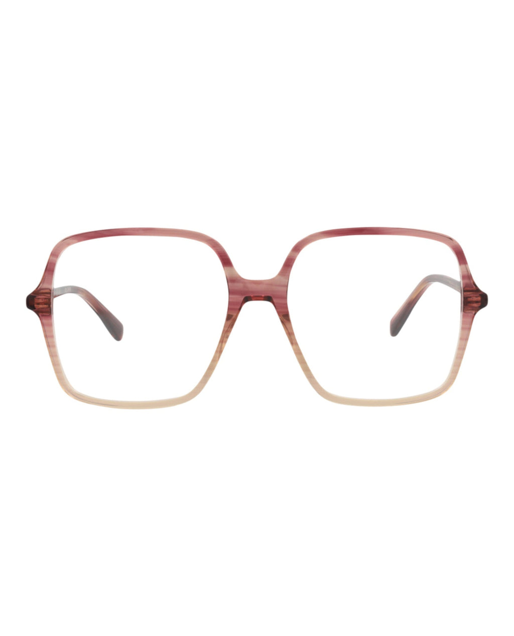 Gucci Womens Square/Rectangle Red Red Transparent Fashion Designer Eyewear