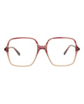 Gucci Womens Square/Rectangle Red Red Transparent Fashion Designer Eyewear