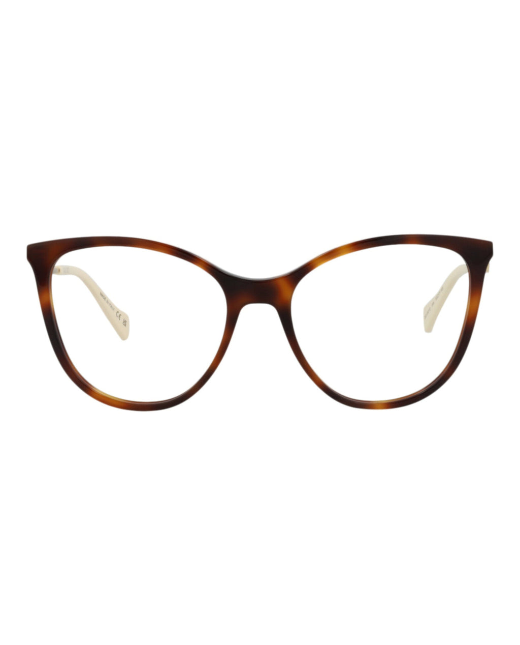 Gucci Womens Cat Eye Havana Gold Transparent Fashion Designer Eyewear