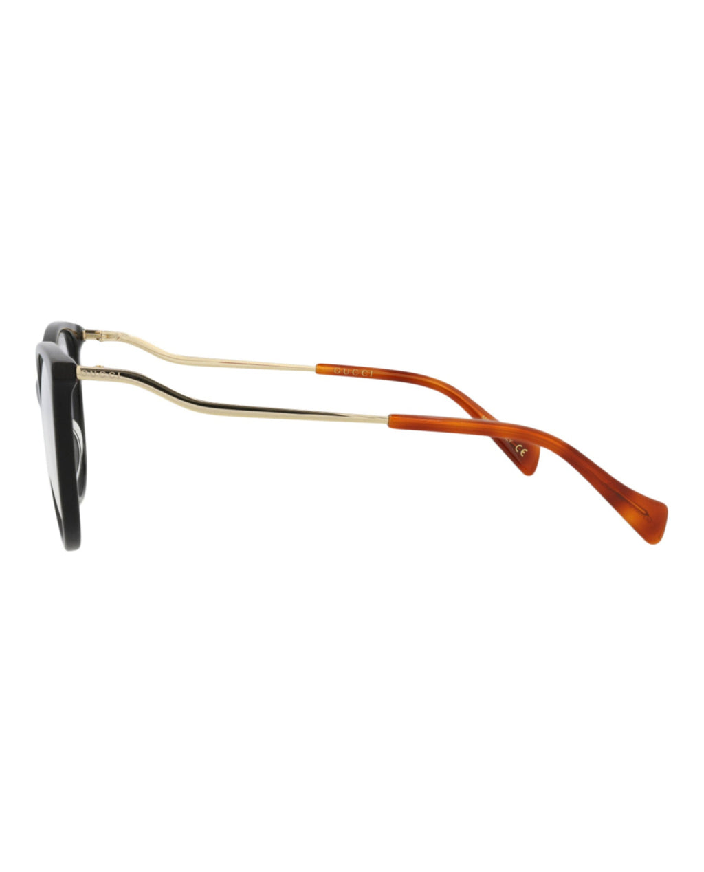 Gucci Womens Cat Eye Black Gold Transparent Fashion Designer Eyewear