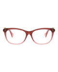 Gucci Womens Square/Rectangle Burgundy Burgundy Transparent Fashion Designer Eyewear