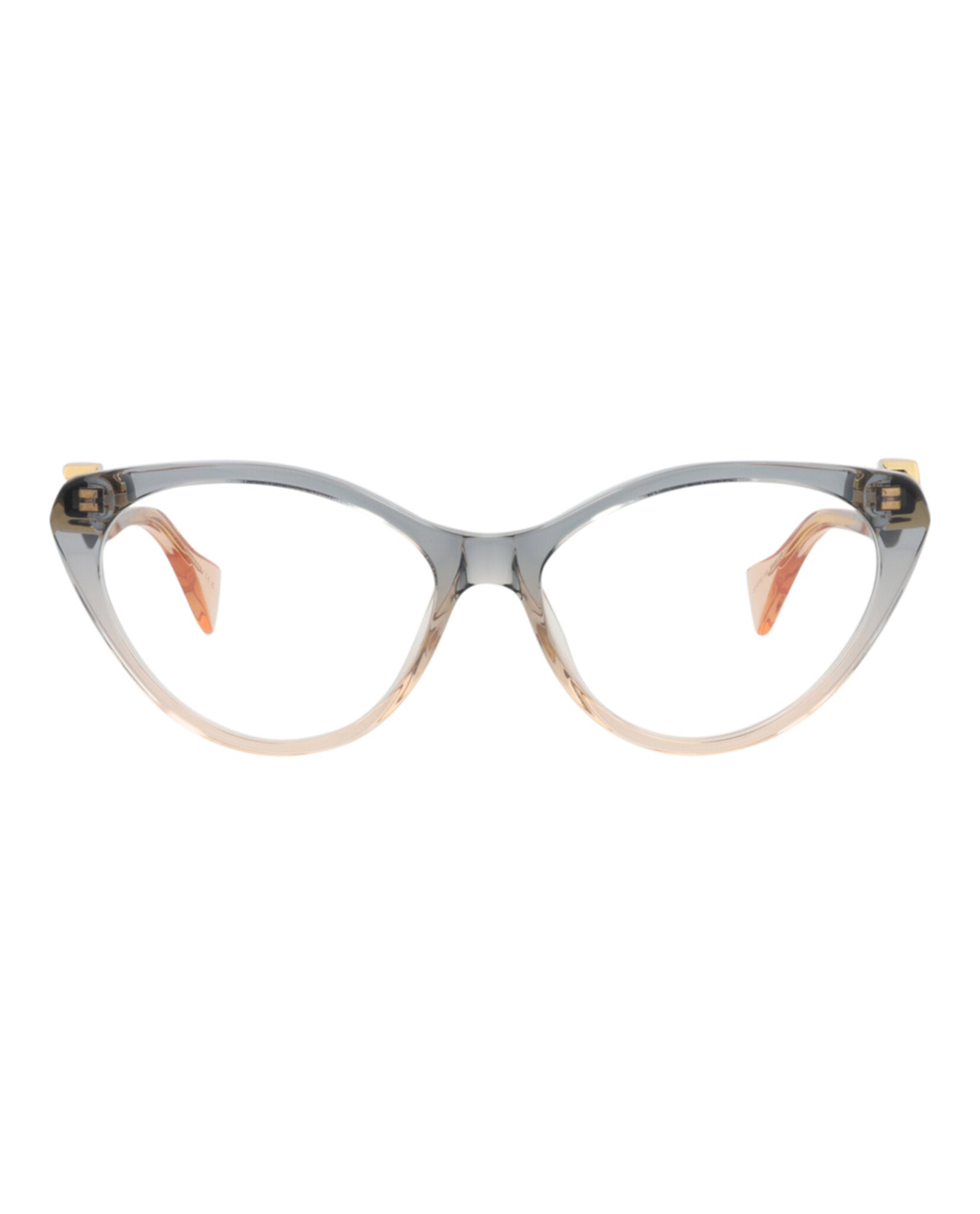 Gucci Womens Cat Eye Blue Blue Transparent Fashion Designer Eyewear