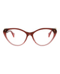 Gucci Womens Cat Eye Burgundy Burgundy Transparent Fashion Designer Eyewear