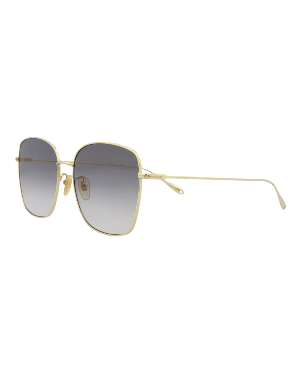 Gucci Womens Square/Rectangle Gold Gold Grey Fashion Designer Eyewear