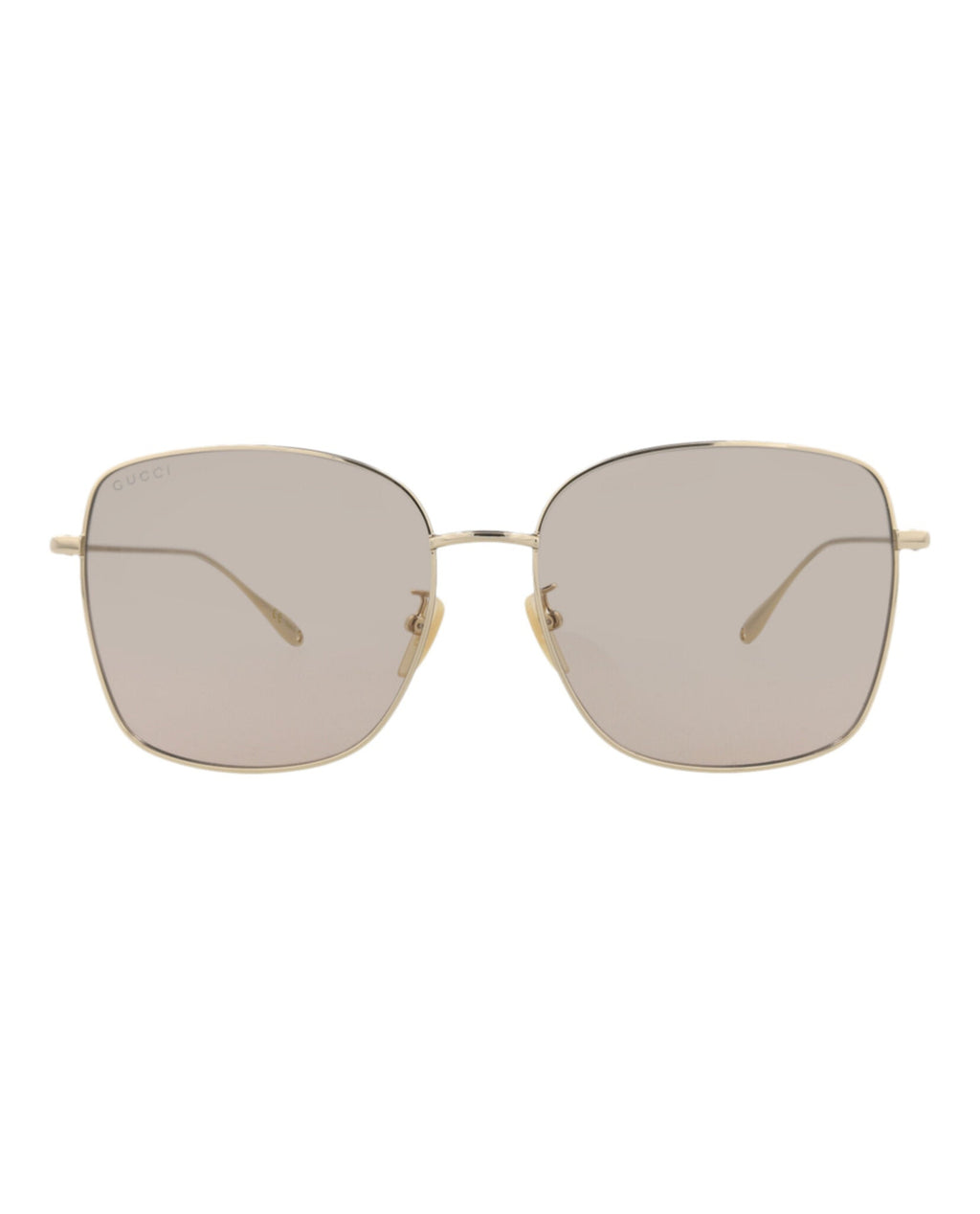 Gucci Womens Square/Rectangle Gold Gold Pink Fashion Designer Eyewear