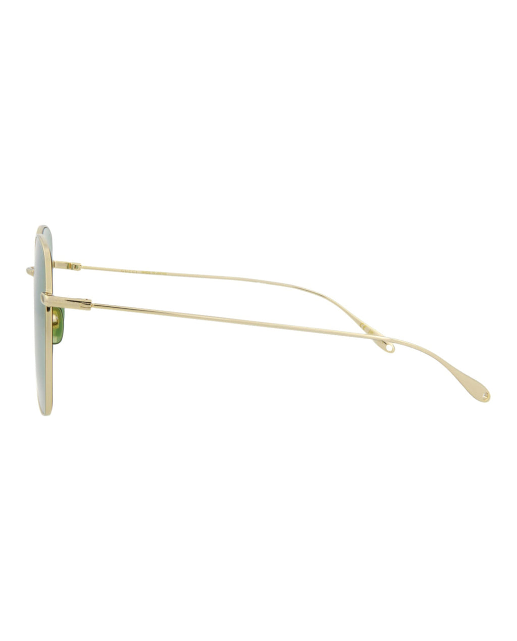 Gucci Womens Square/Rectangle Gold Gold Green Fashion Designer Eyewear