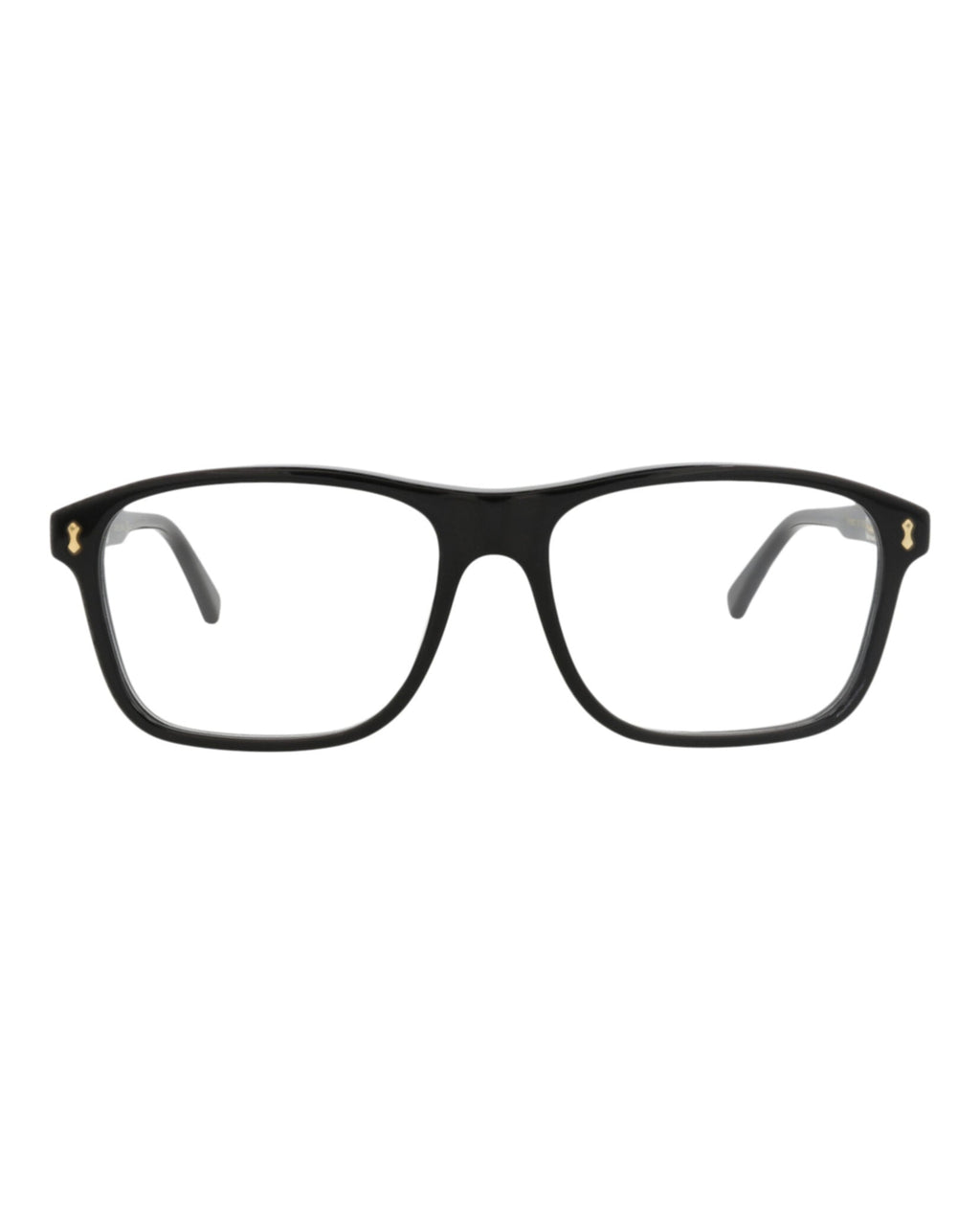 Gucci Mens Square/Rectangle Black Black Transparent Fashion Designer Eyewear