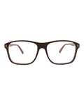 Gucci Mens Square/Rectangle Brown Brown Transparent Fashion Designer Eyewear