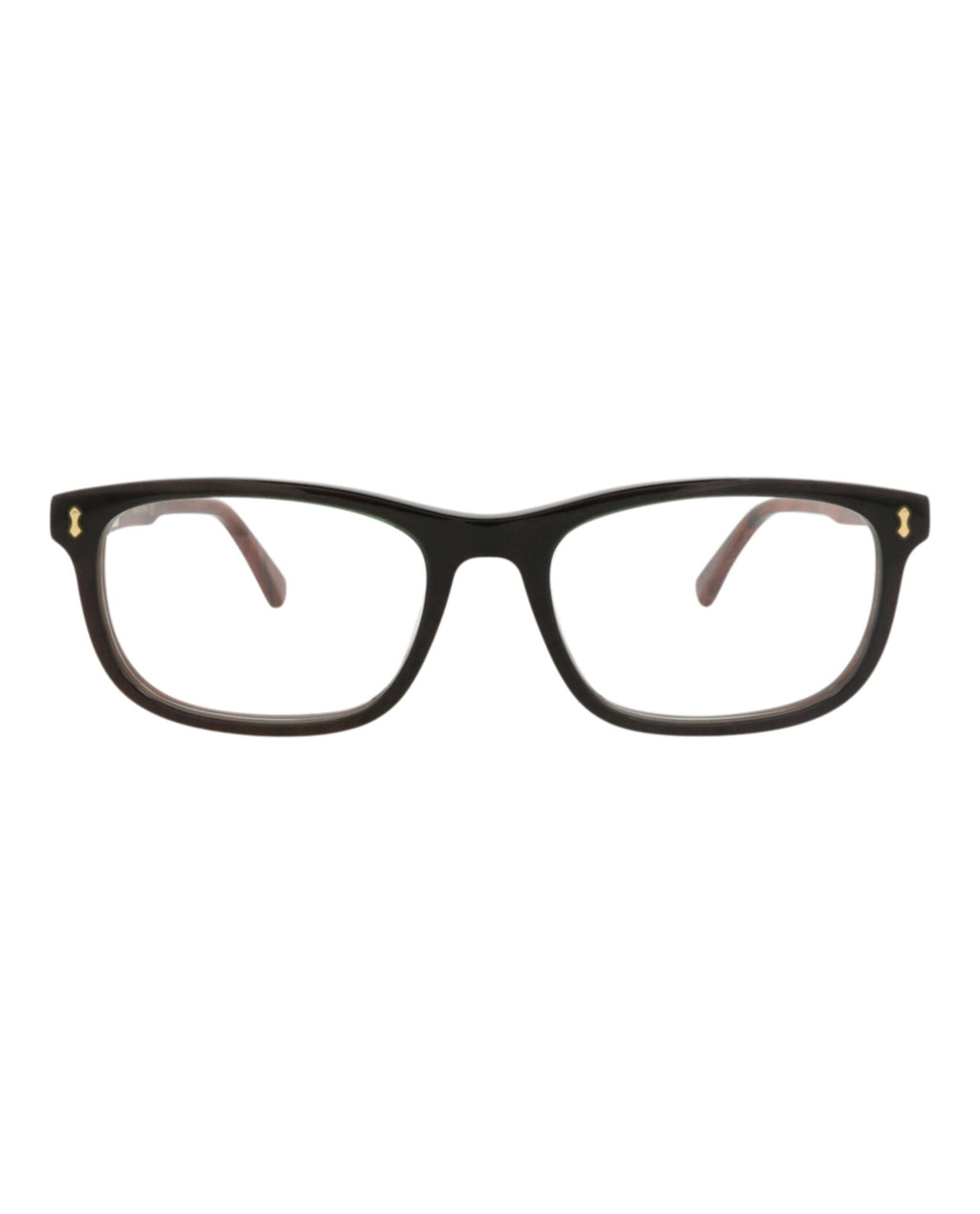 Gucci Mens Square/Rectangle Green Brown Transparent Fashion Designer Eyewear