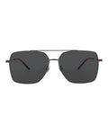 Gucci Mens Aviator Ruthenium Ruthenium Grey Fashion Designer Eyewear