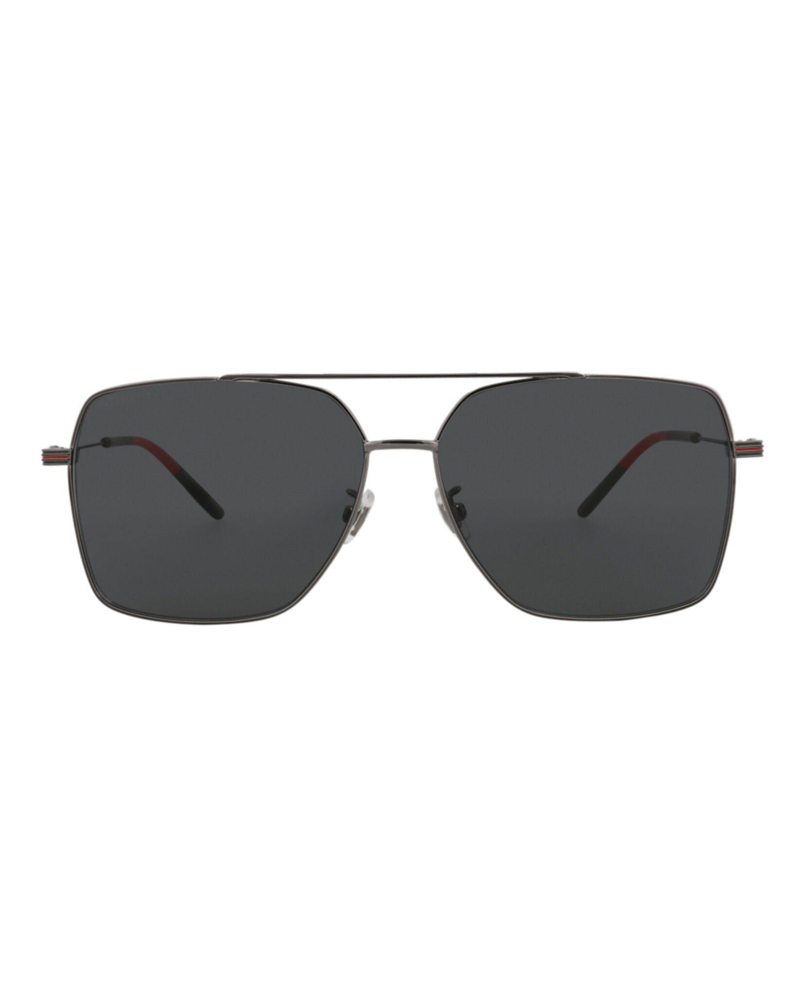 Gucci Mens Aviator Ruthenium Ruthenium Grey Fashion Designer Eyewear