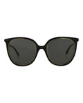 Gucci Womens Round/Oval Black Black Grey Fashion Designer Eyewear