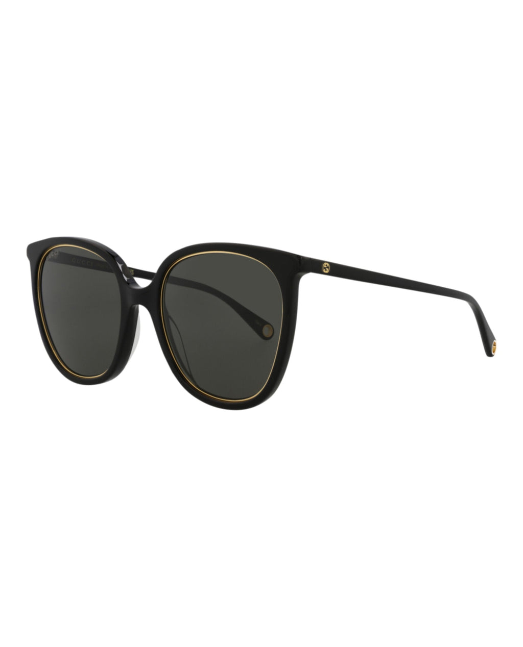 Gucci Womens Round/Oval Black Black Grey Fashion Designer Eyewear