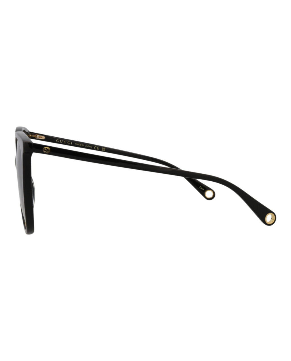 Gucci Womens Round/Oval Black Black Grey Fashion Designer Eyewear
