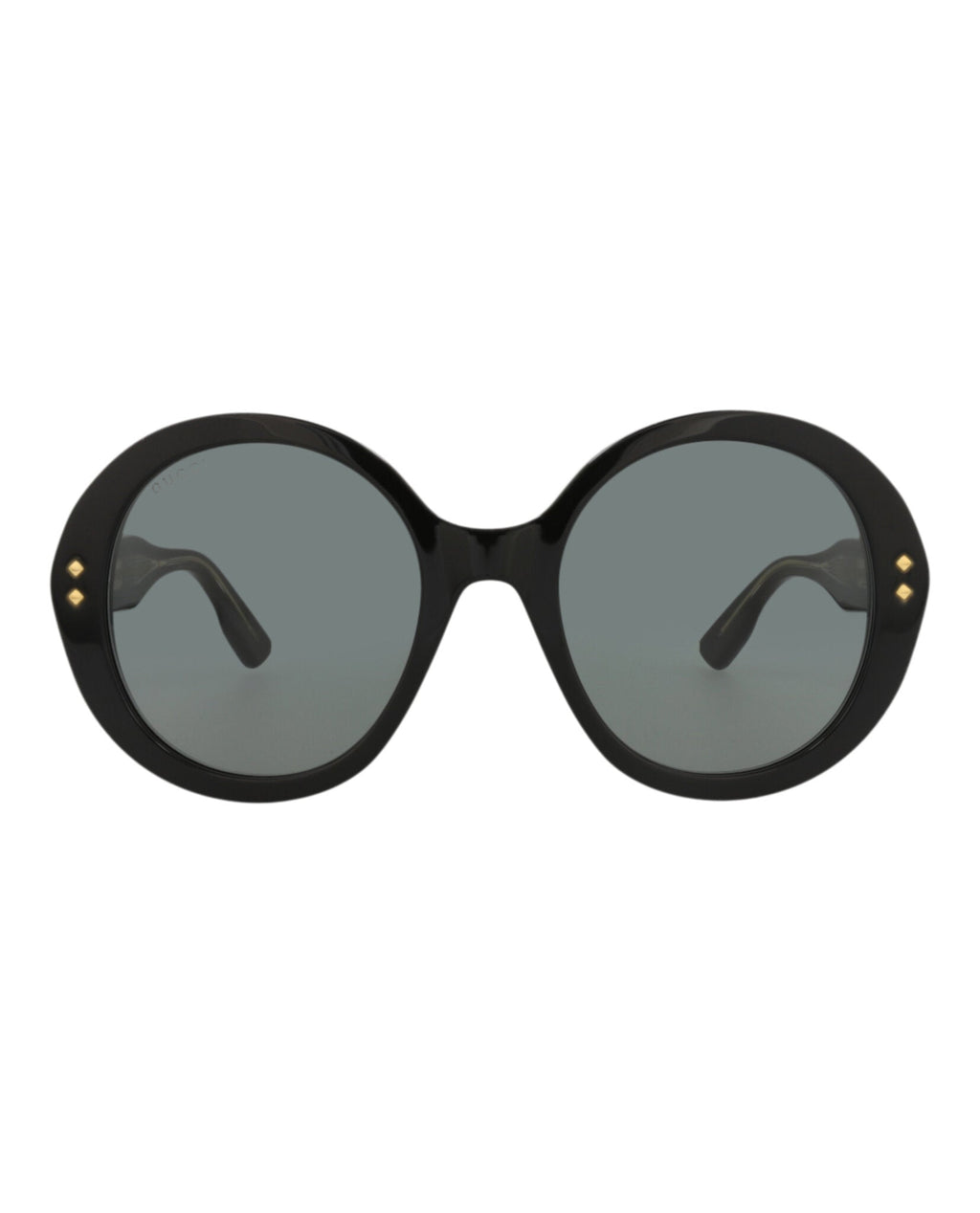 Gucci Womens Round/Oval Black Black Grey Fashion Designer Eyewear