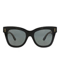 Gucci Womens Cat Eye Black Black Grey Fashion Designer Eyewear