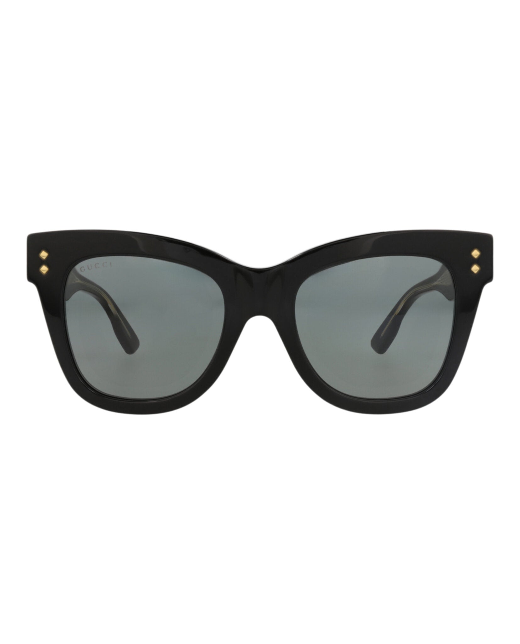 Gucci Womens Cat Eye Black Black Grey Fashion Designer Eyewear