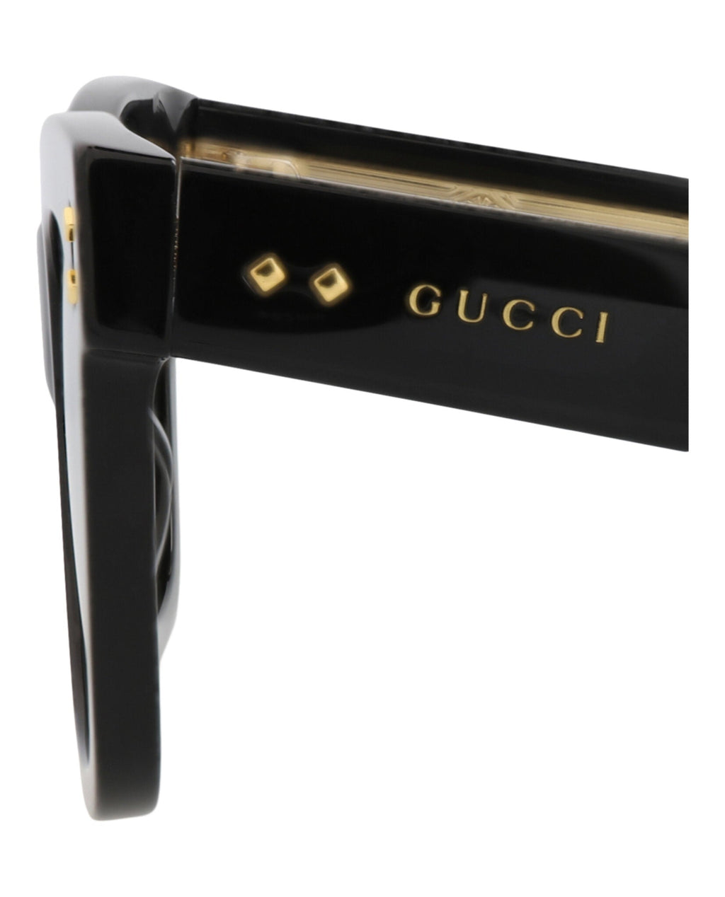 Gucci Womens Cat Eye Black Black Grey Fashion Designer Eyewear
