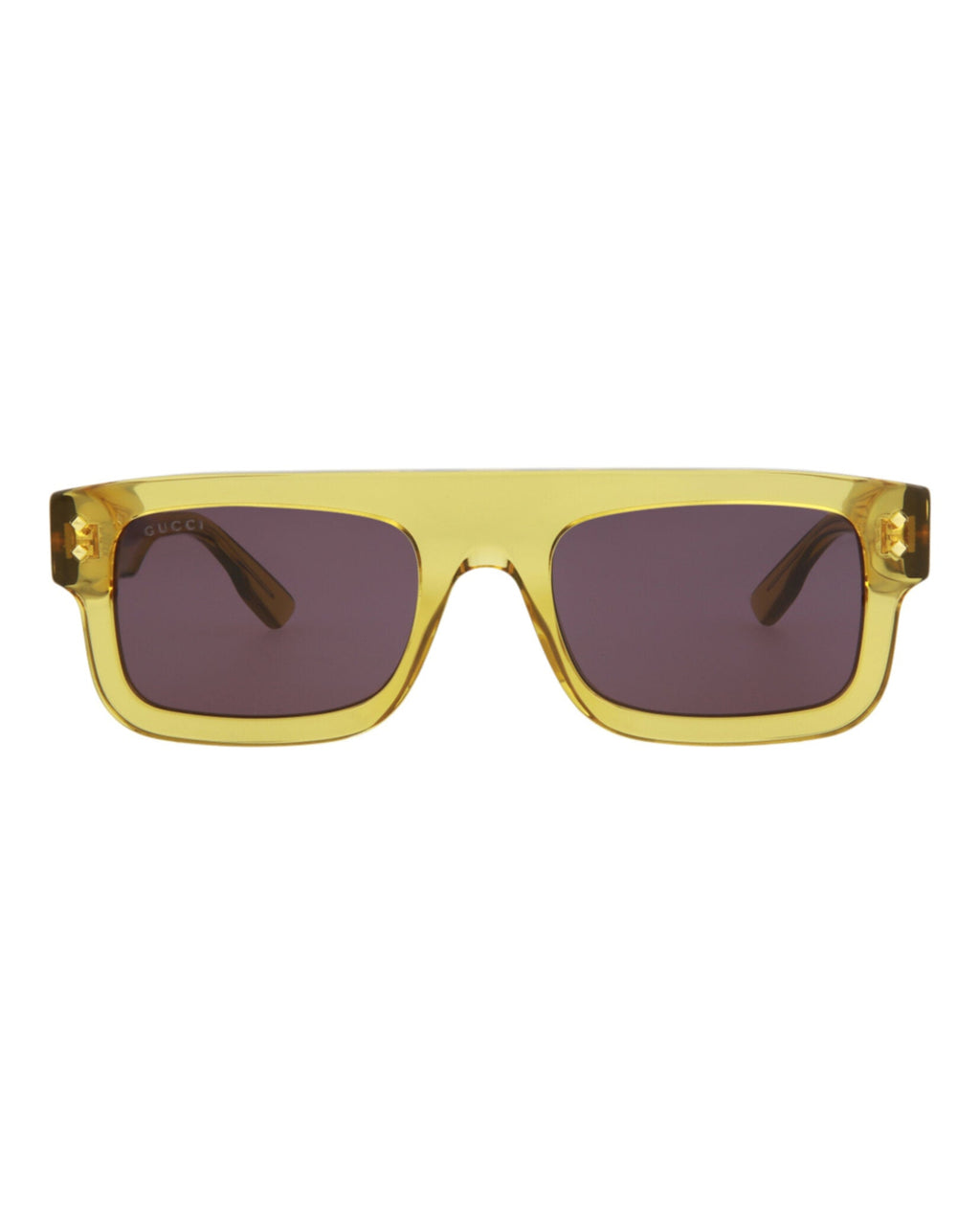 Gucci Mens Square/Rectangle Yellow Yellow Grey Fashion Designer Eyewear