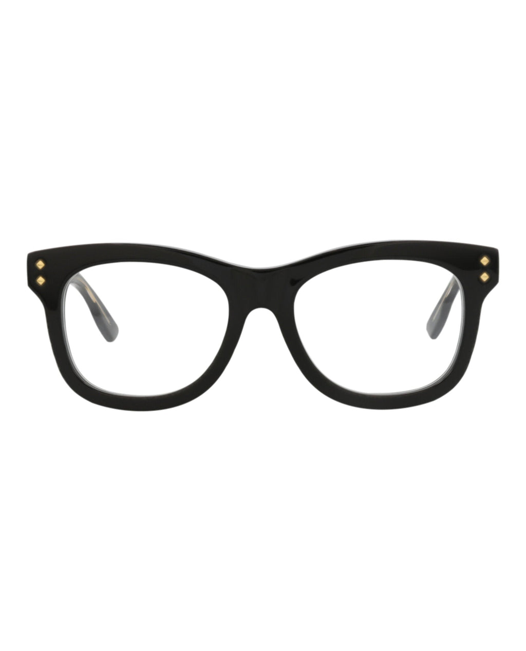 Gucci Womens Square/Rectangle Black Black Transparent Fashion Designer Eyewear