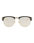 Gucci Mens Square/Rectangle Brown Gold Yellow Fashion Designer Eyewear