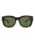 Gucci Mens Square/Rectangle Havana Havana Green Fashion Designer Eyewear