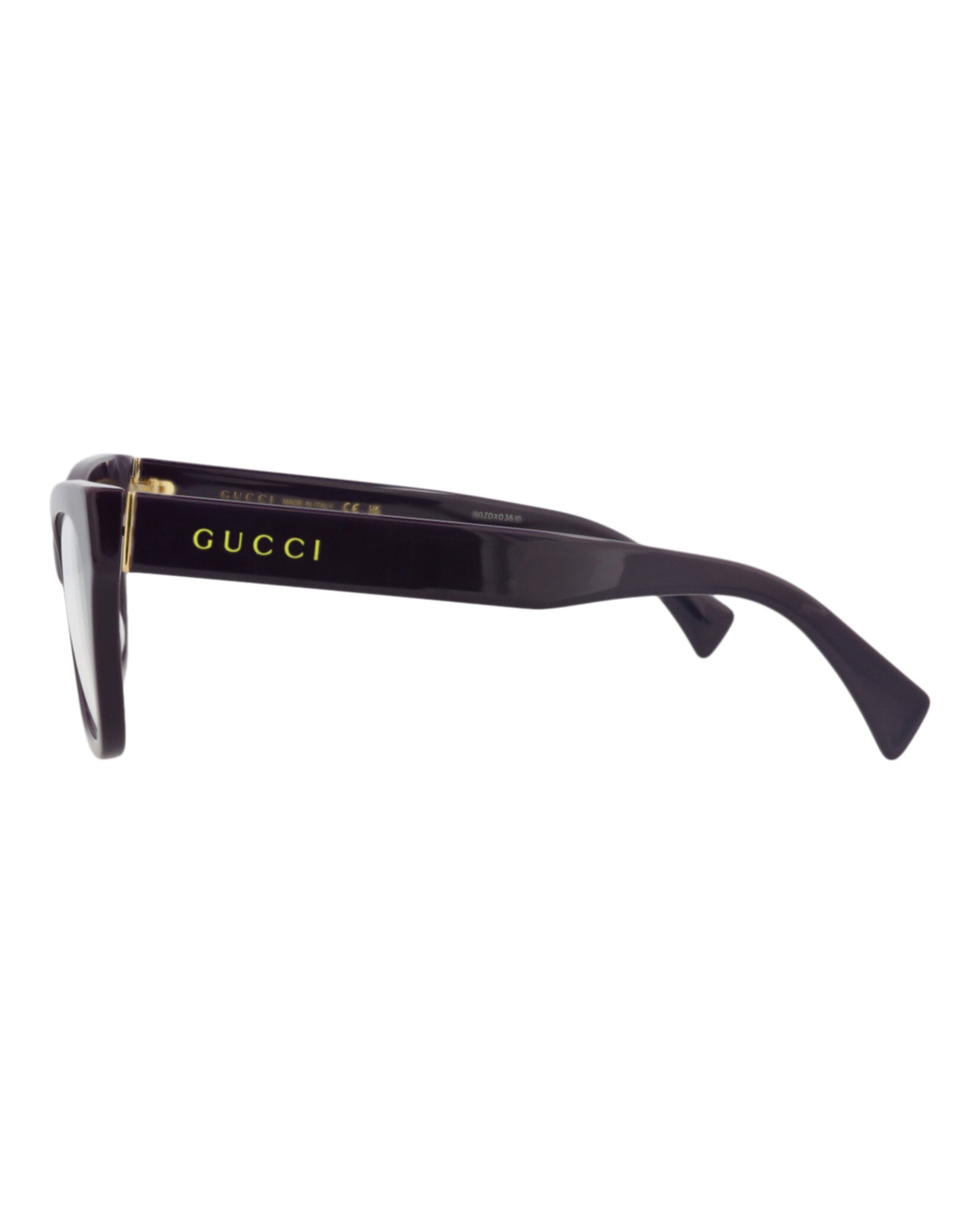 Gucci Womens Cat Eye Violet Violet Transparent Fashion Designer Eyewear