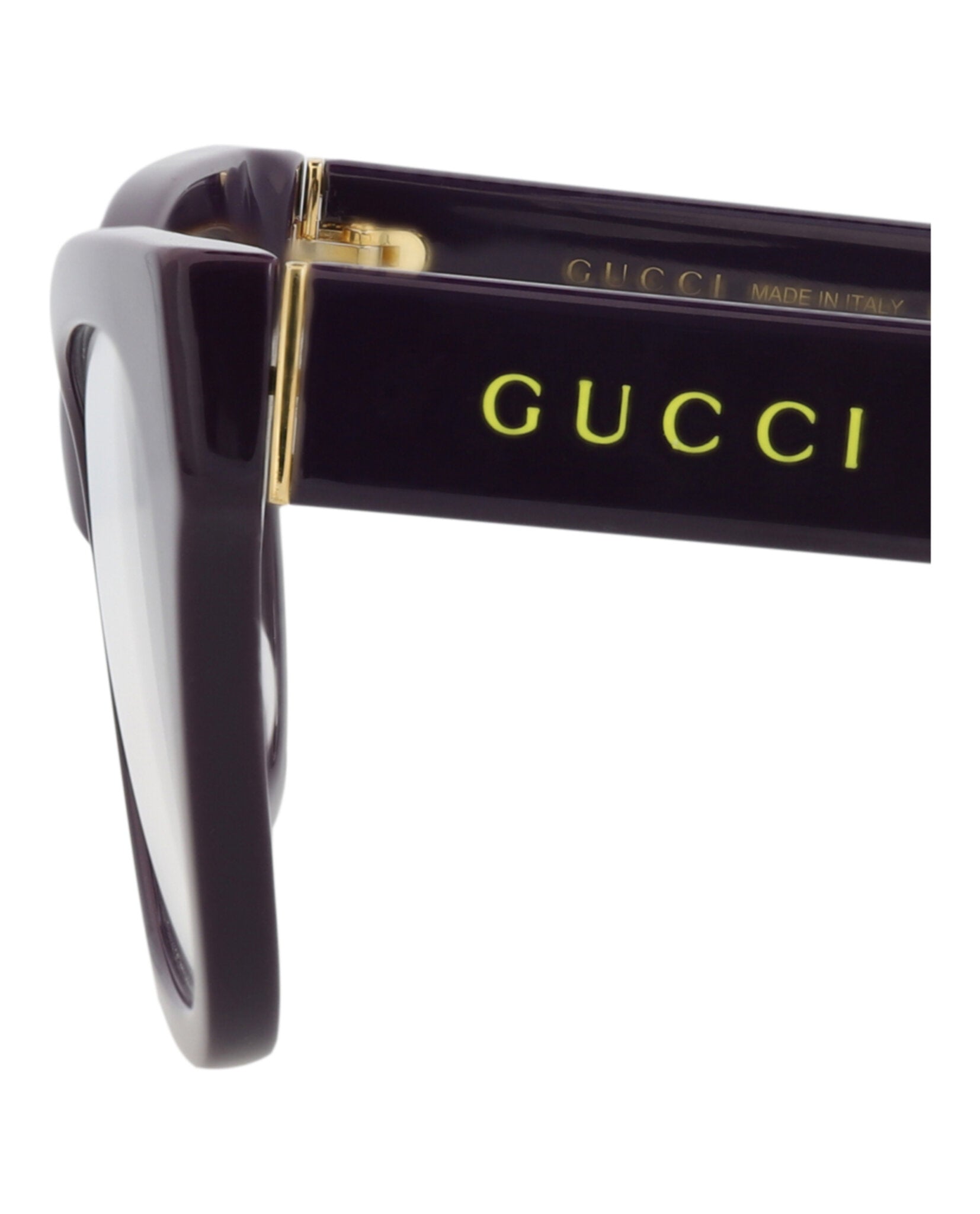 Gucci Womens Cat Eye Violet Violet Transparent Fashion Designer Eyewear