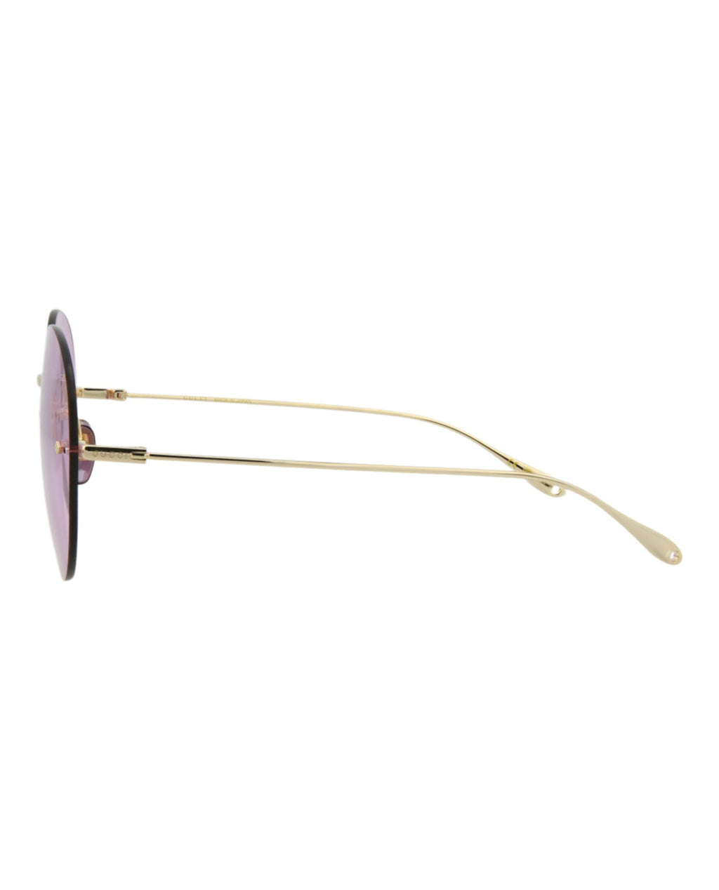 Gucci Womens Round/Oval Gold Gold Pink Fashion Designer Eyewear