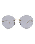 Gucci Womens Round/Oval Gold Gold Violet Fashion Designer Eyewear