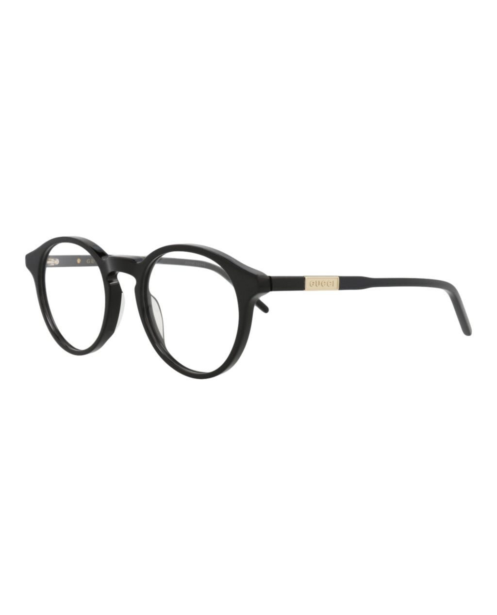 Gucci Mens Round/Oval Black Black Transparent Fashion Designer Eyewear