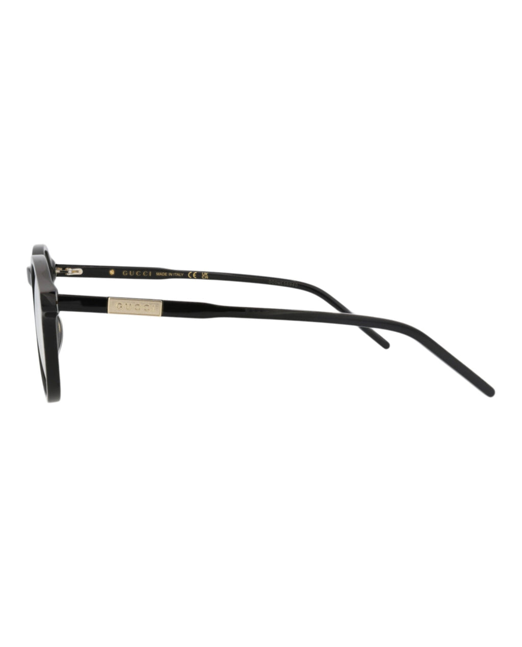 Gucci Mens Round/Oval Black Black Transparent Fashion Designer Eyewear
