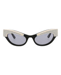 Gucci Womens Cat Eye Black Black Violet Fashion Designer Eyewear