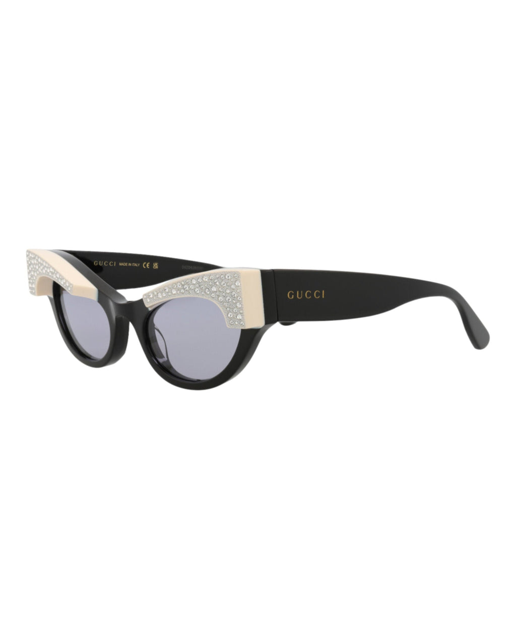 Gucci Womens Cat Eye Black Black Violet Fashion Designer Eyewear