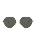Gucci Womens Square/Rectangle Gold Gold Grey Fashion Designer Eyewear