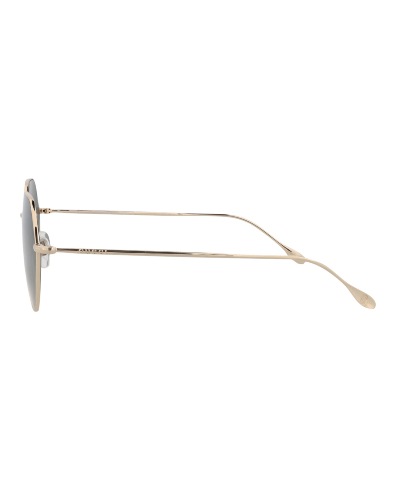 Gucci Womens Square/Rectangle Gold Gold Grey Fashion Designer Eyewear