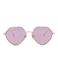 Gucci Womens Square/Rectangle Gold Gold Pink Fashion Designer Eyewear