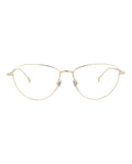 Gucci Womens Cat Eye Gold Gold Transparent Fashion Designer Eyewear