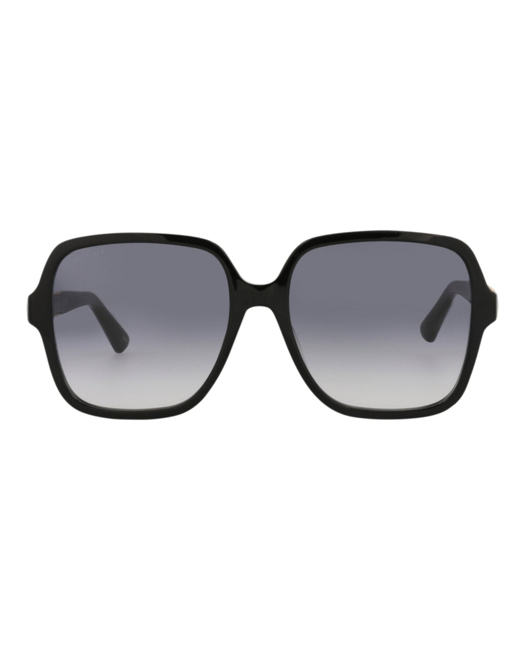 Gucci Womens Square/Rectangle Black Black Grey Fashion Designer Eyewear